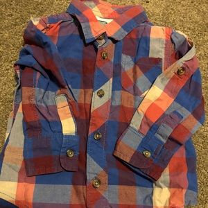 Button up plaid shirt